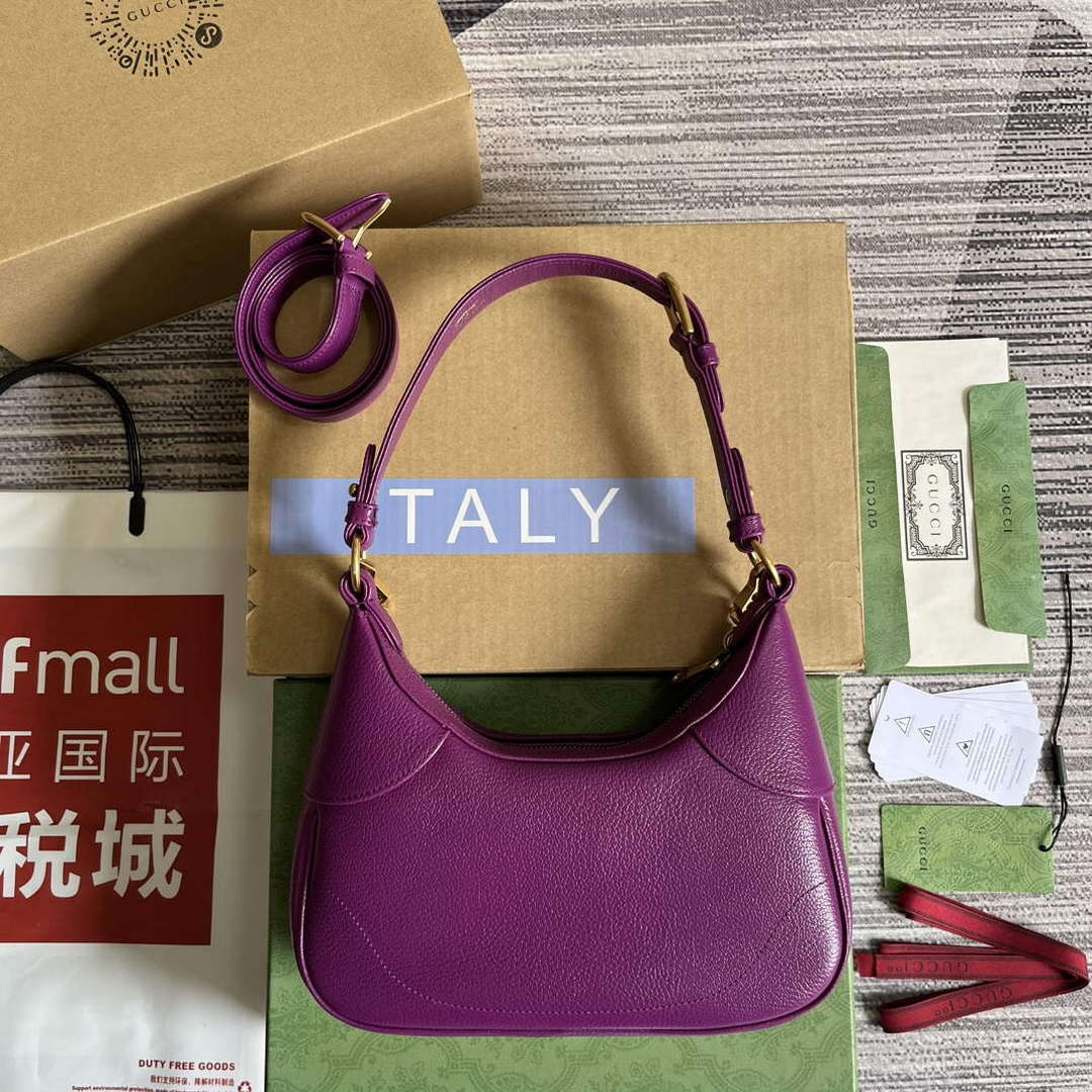 Gucci 731817 Aphrodite Small Shoulder Bag Purple