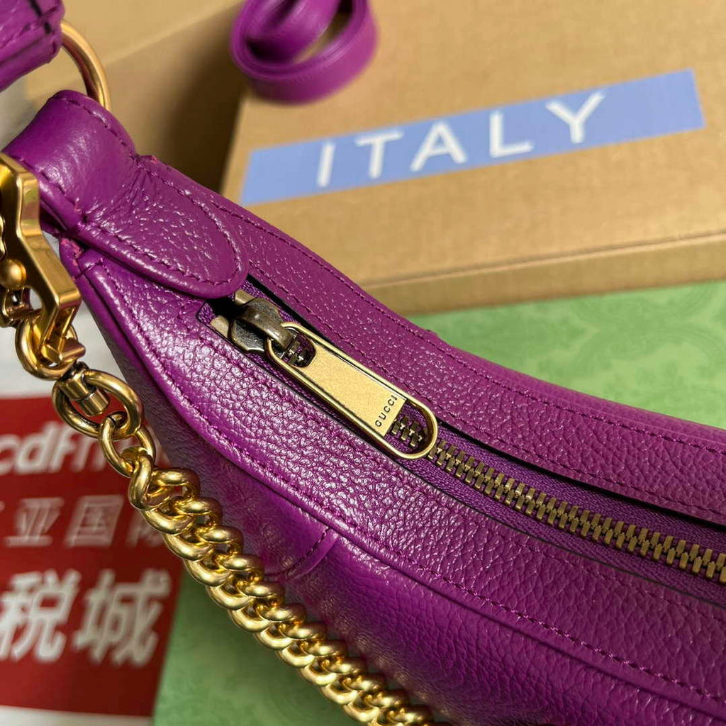 Gucci 731817 Aphrodite Small Shoulder Bag Purple