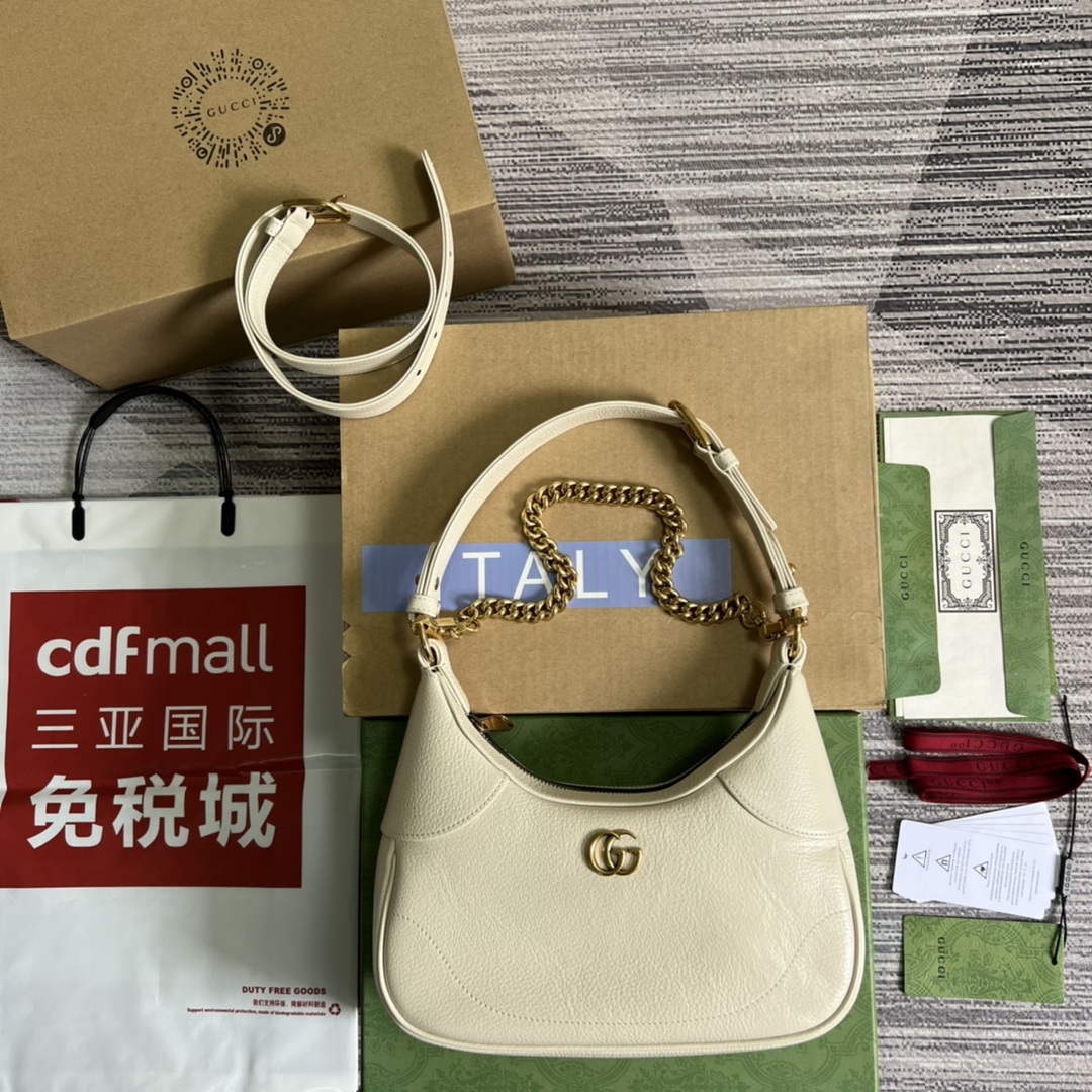 Gucci 731817 Aphrodite Small Shoulder Bag White - Default Title - View 1