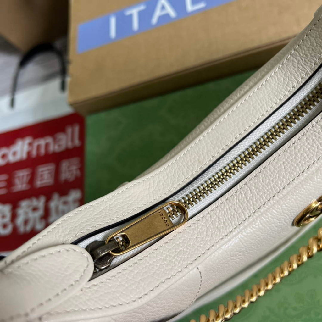 Gucci 731817 Aphrodite Small Shoulder Bag White