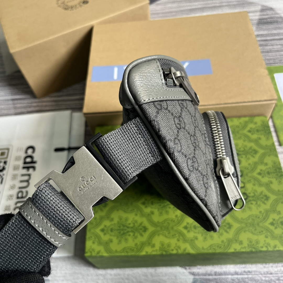 Gucci 733868 Ophidia Belt Bag Grey - Default Title - View 3
