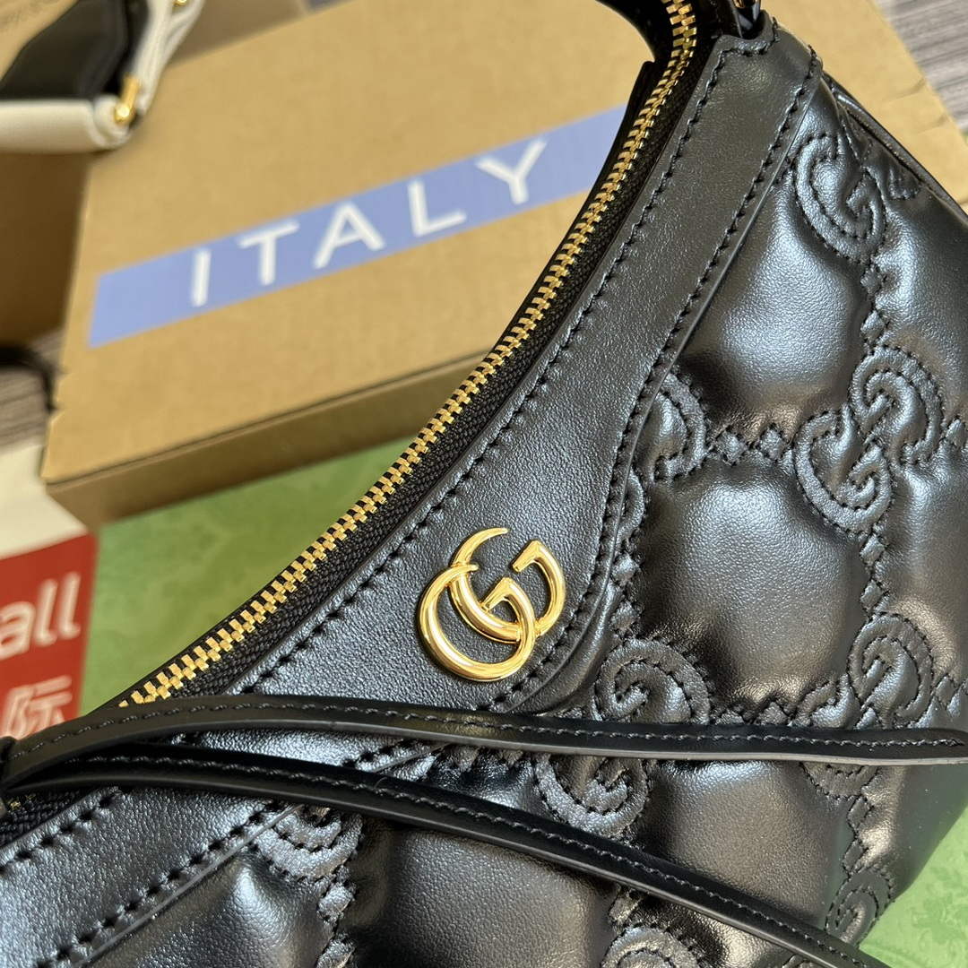Gucci 735049 GG Matelass¨¦ Handbag Black