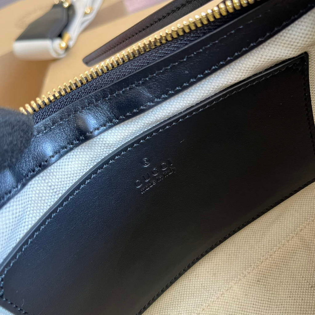 Gucci 735049 GG Matelass¨¦ Handbag Black