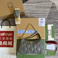 Gucci 735049 GG Matelass¨¦ Handbag Grey