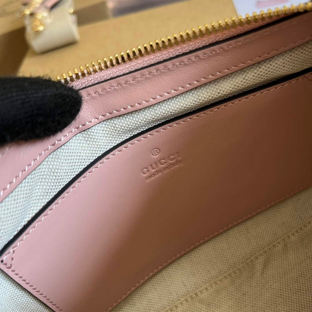 Gucci 735049 GG Matelass¨¦ Handbag Pink