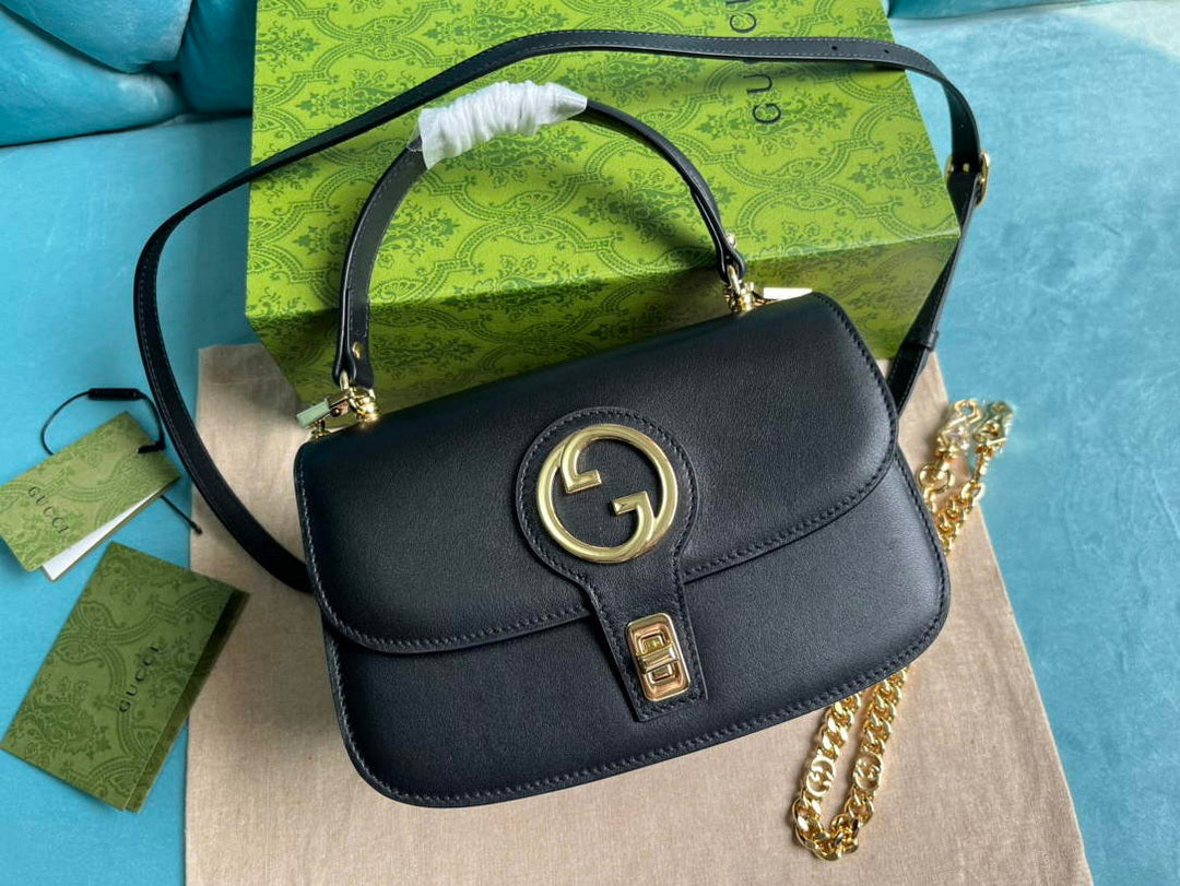 Gucci 735101 Gucci Blondie Top-handle Bag Black - Default Title - View 6
