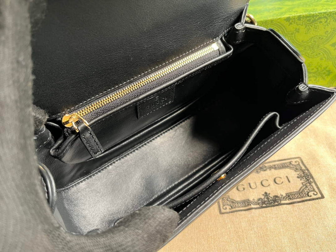 Gucci 735101 Gucci Blondie Top-handle Bag Black - Default Title - View 8