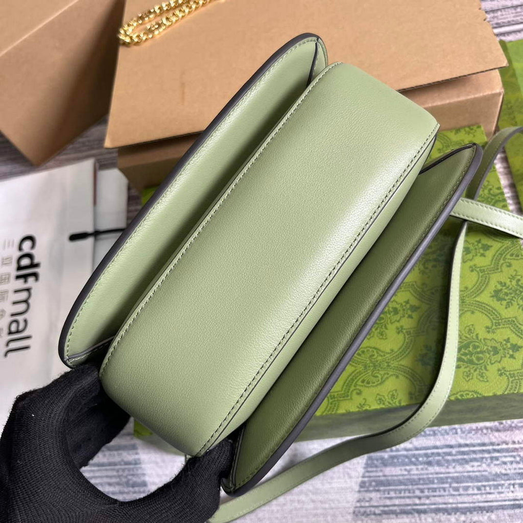 Gucci 735101 Gucci Blondie Top-handle Bag Light green