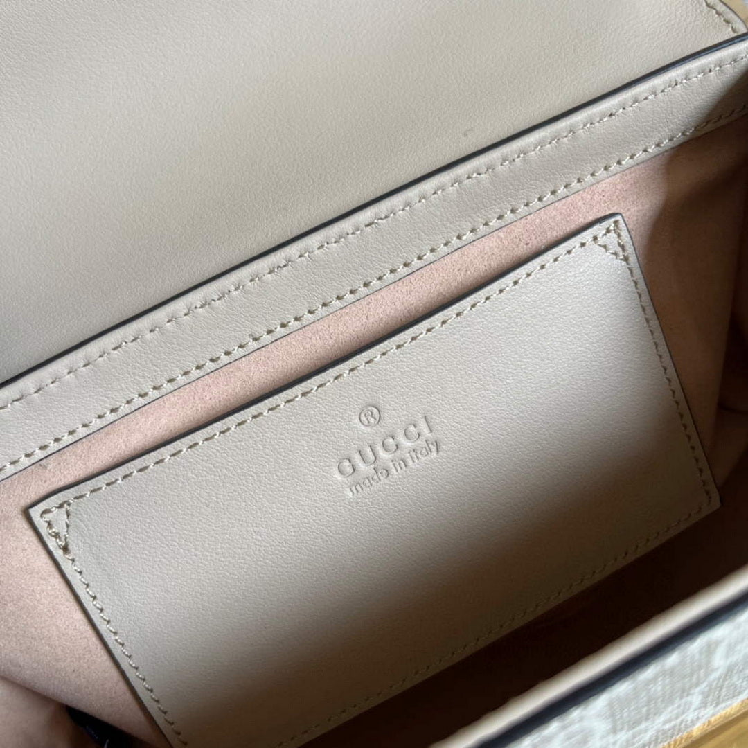 Gucci 735103 Padlock Mini shoulder bag Beige