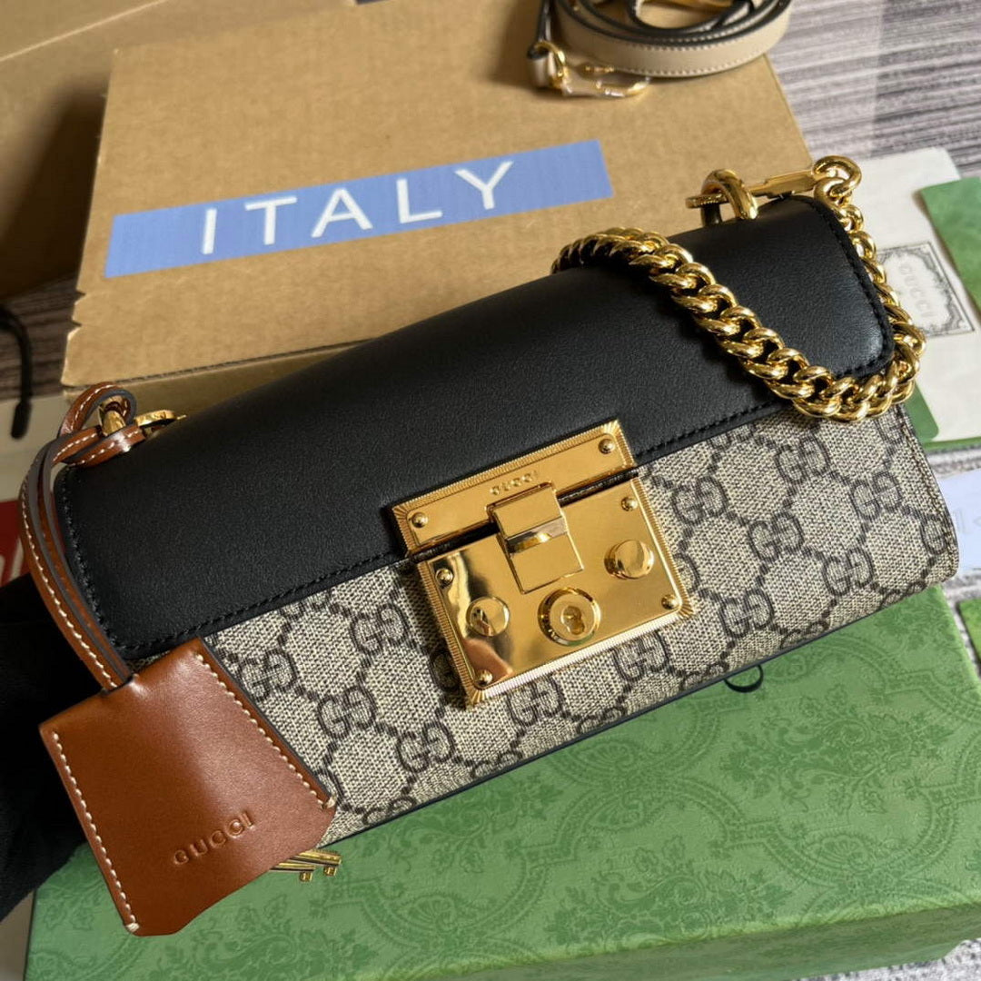 Gucci 735103 Padlock Mini shoulder bag Black