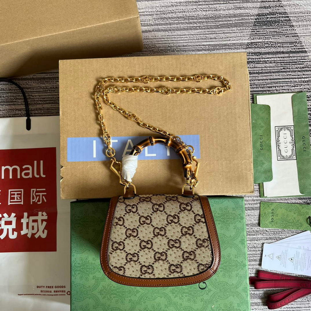 Gucci 735116 Gucci Bamboo 1947 mini top handle bag