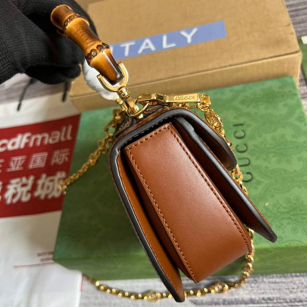 Gucci 735116 Gucci Bamboo 1947 mini top handle bag