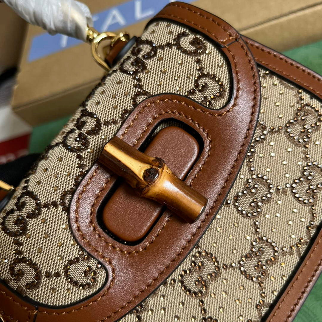 Gucci 735116 Gucci Bamboo 1947 mini top handle bag