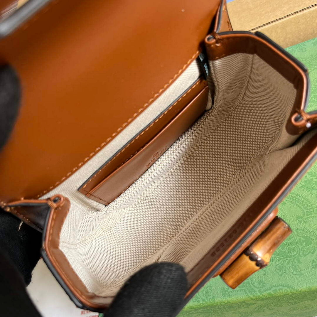 Gucci 735116 Gucci Bamboo 1947 mini top handle bag