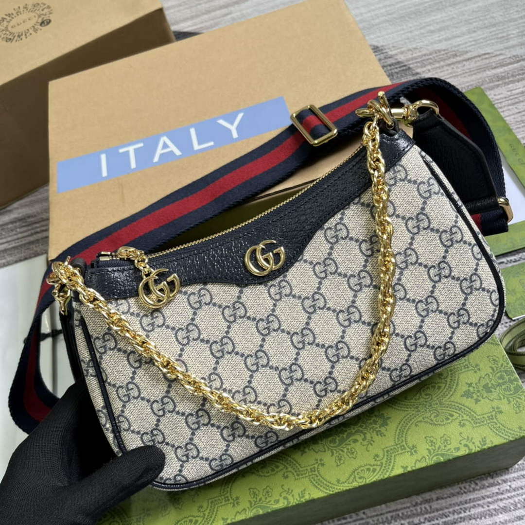 Gucci 735132 Ophidia GG Small Handbag Blue