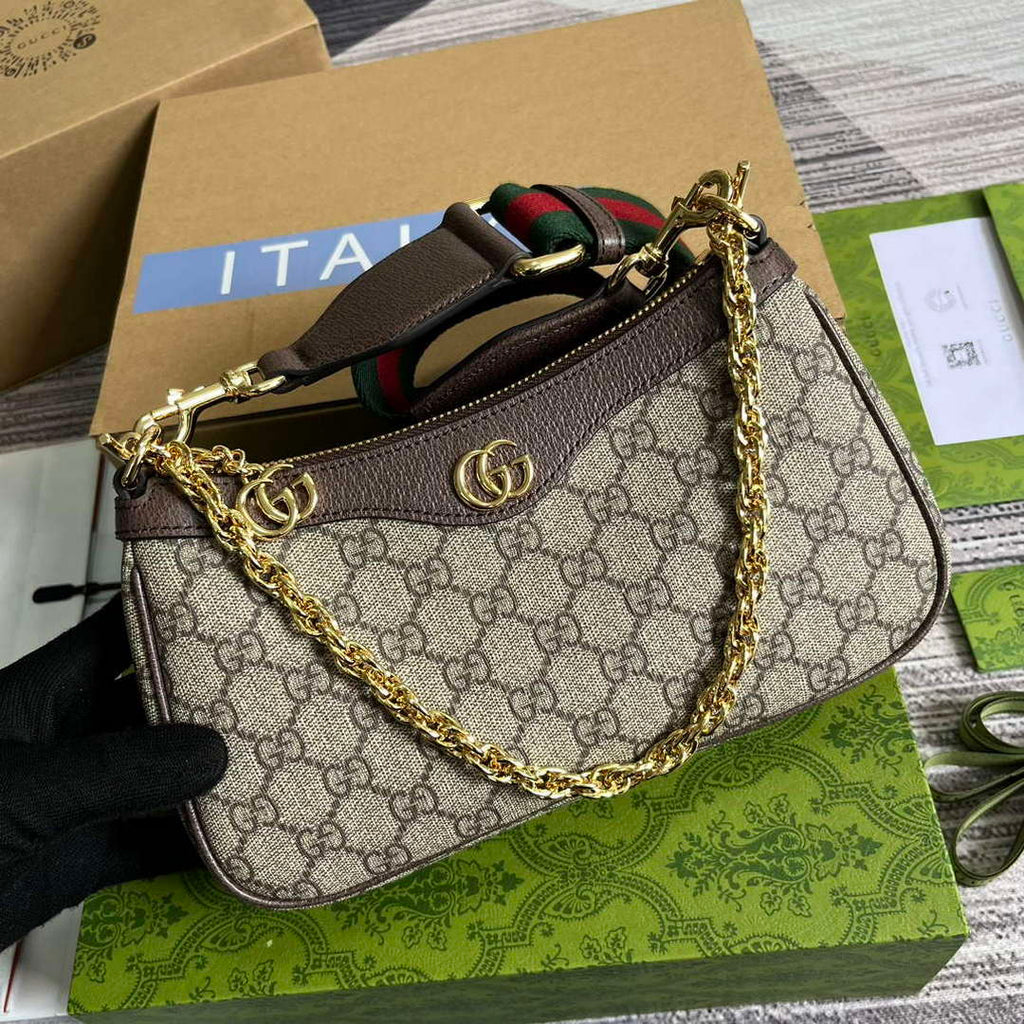 Gucci 735132 Ophidia GG Small Handbag Brown