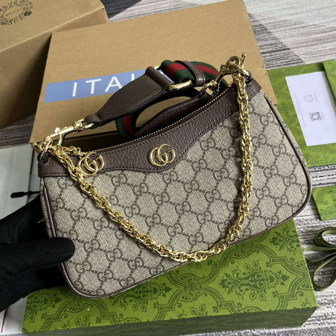 Gucci 735132 Ophidia GG Small Handbag Brown - Default Title - View 4