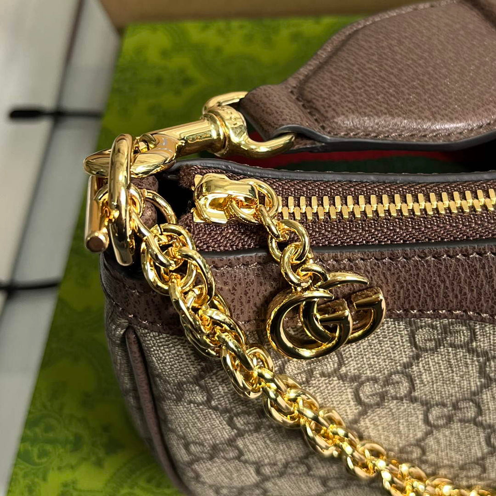 Gucci 735132 Ophidia GG Small Handbag Brown