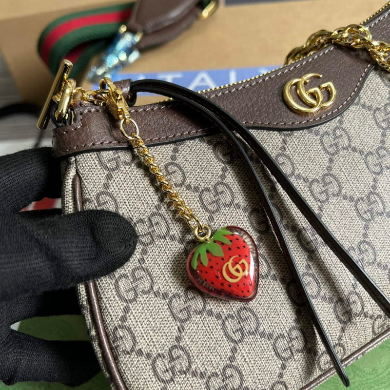 Gucci 735132 Ophidia small handbag Brown - Default Title - View 5