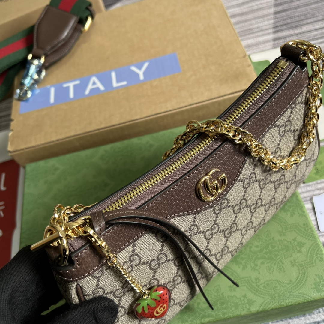 Gucci 735132 Ophidia small handbag Brown - Default Title - View 7