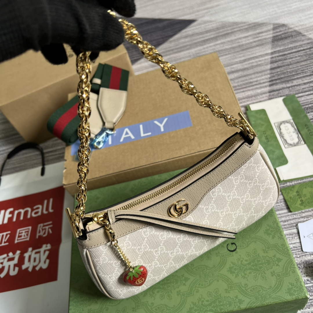 Gucci 735132 Ophidia small handbag Oatmeal - Default Title - View 4