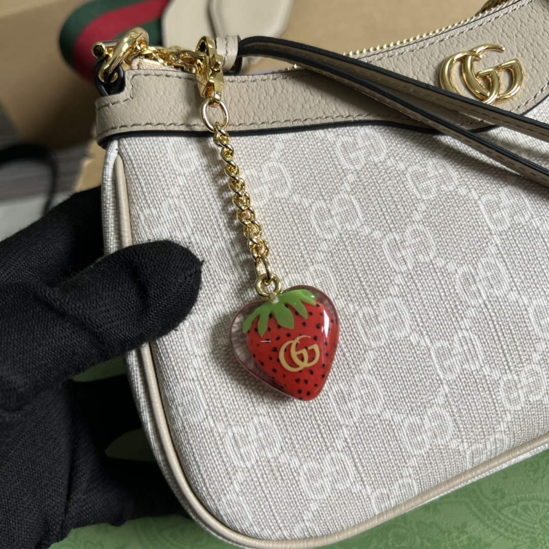 Gucci 735132 Ophidia small handbag Oatmeal - Default Title - View 6