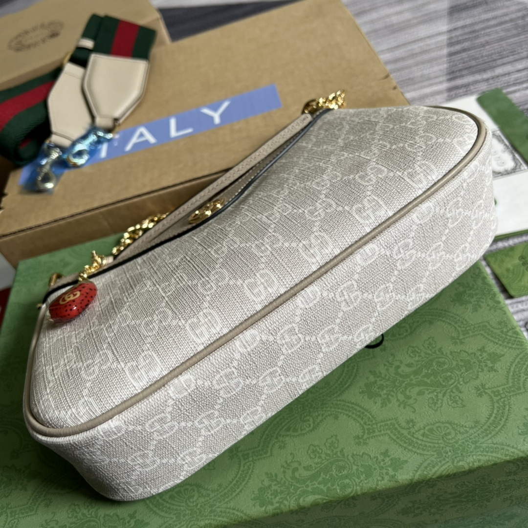 Gucci 735132 Ophidia small handbag Oatmeal - Default Title - View 8