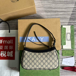Gucci 735145 GG Supreme Ophidia small handbag Black - Default Title - View 2