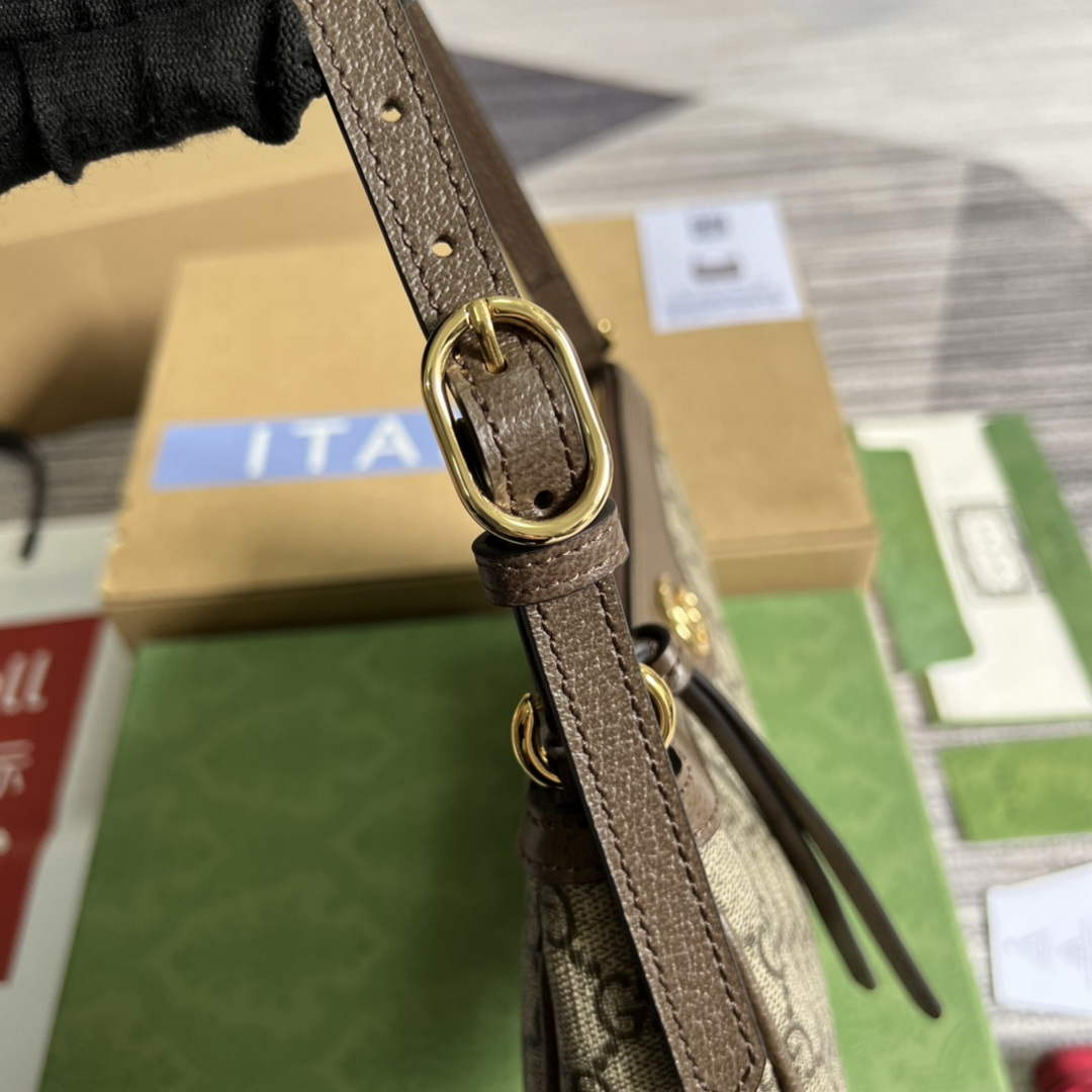 Gucci 735145 GG Supreme Ophidia small handbag Brown - Default Title - View 6