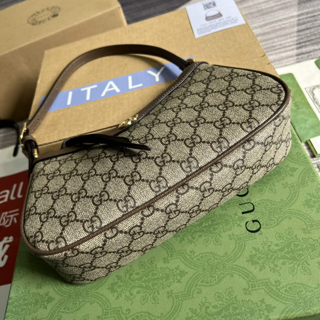 Gucci 735145 GG Supreme Ophidia small handbag Brown - Default Title - View 7