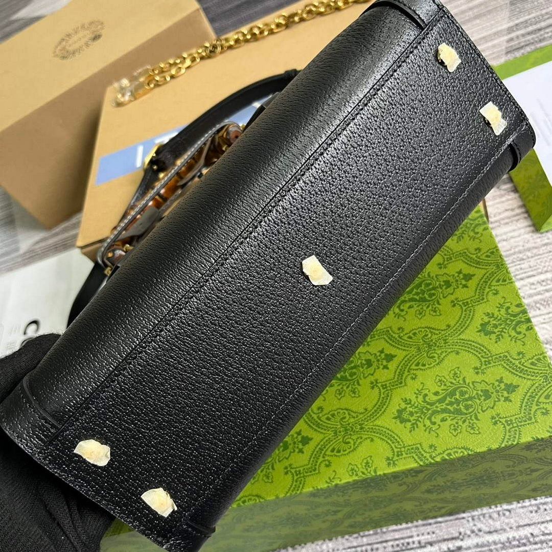 Gucci 735153 Gucci Diana Small Shoulder Bag Black