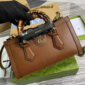 Gucci 735153 Gucci Diana Small Shoulder Bag Brown - Default Title - View 4