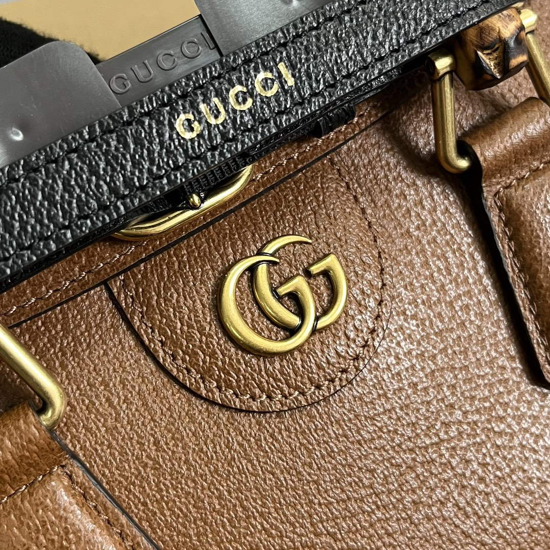 Gucci 735153 Gucci Diana Small Shoulder Bag Brown - Default Title - View 5