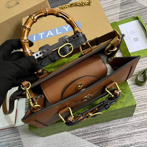 Gucci 735153 Gucci Diana Small Shoulder Bag Brown - Default Title - View 6