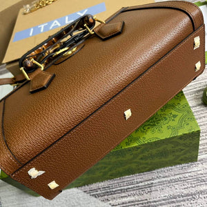 Gucci 735153 Gucci Diana Small Shoulder Bag Brown - Default Title - View 7