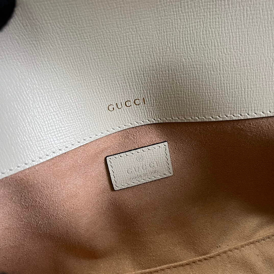 Gucci 735178 Gucci Horsebit 1955 shoulder bag Brown white