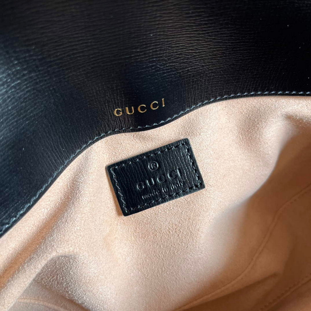 Gucci 735178 Gucci Horsebit 1955 small shoulder bag Black - Default Title - View 9