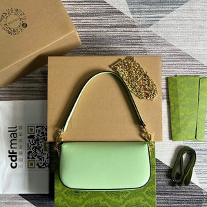 Gucci 735178 Gucci Horsebit 1955 small shoulder bag Green - Default Title - View 2