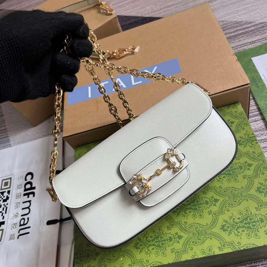 Gucci 735178 Gucci Horsebit 1955 small shoulder bag Mint Green