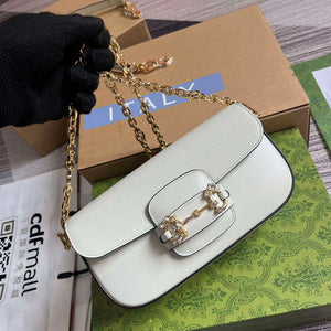 Gucci 735178 Gucci Horsebit 1955 small shoulder bag Mint Green - Default Title - View 5