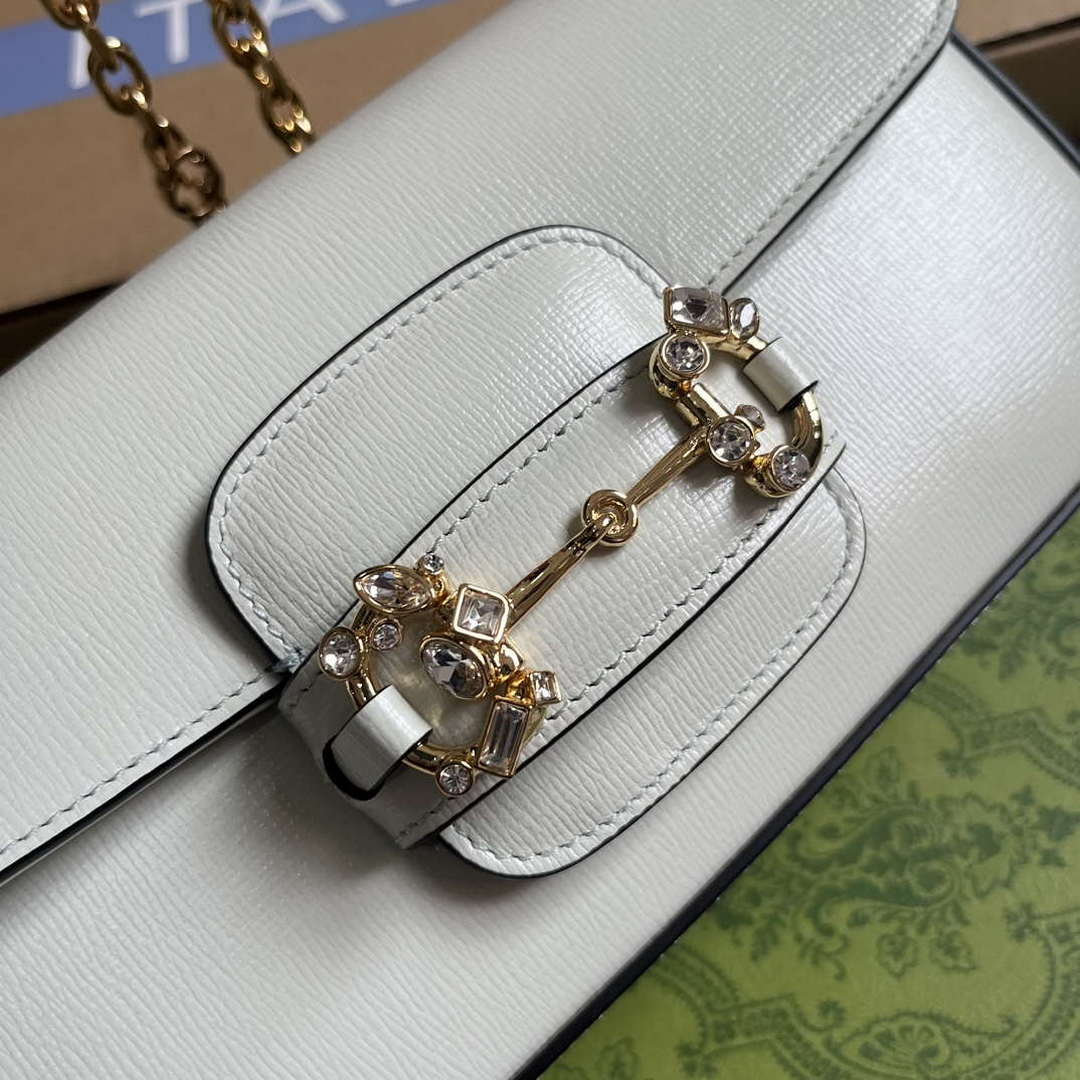 Gucci 735178 Gucci Horsebit 1955 small shoulder bag Mint Green