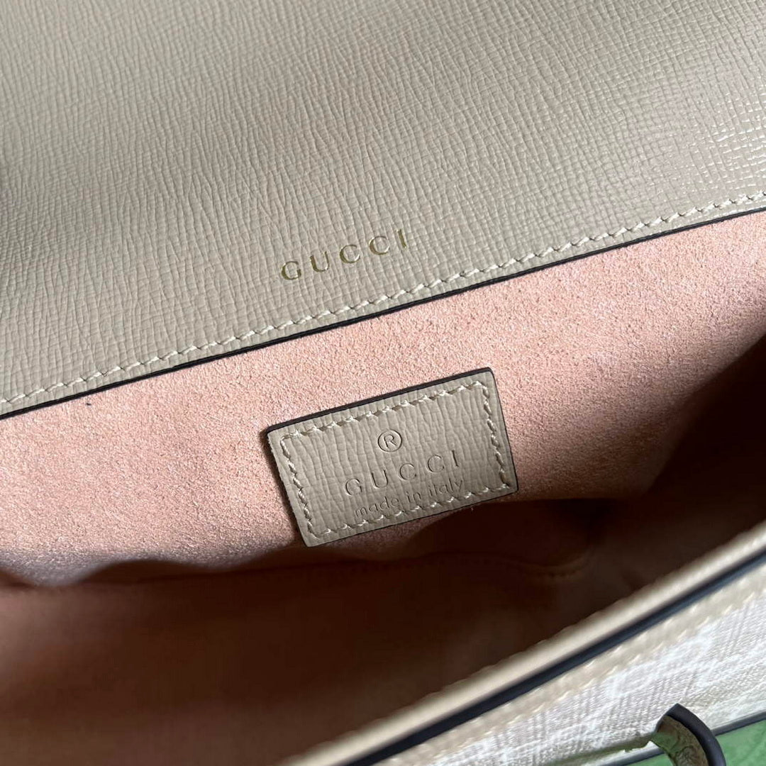 Gucci 735178 Gucci Horsebit 1955 small shoulder bag Oatmeal - Default Title - View 9
