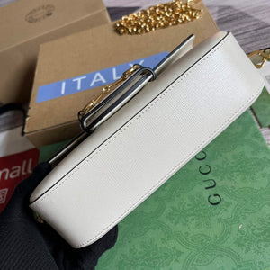Gucci 735178 Gucci Horsebit 1955 small shoulder bag White - Default Title - View 6