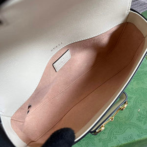 Gucci 735178 Gucci Horsebit 1955 small shoulder bag White - Default Title - View 9