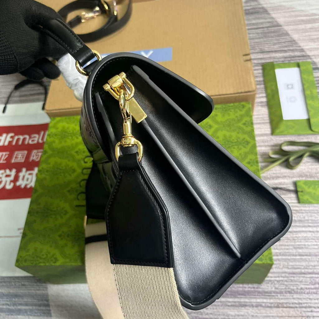 Gucci 736877 GG Matelass¨¦ Handbag Black