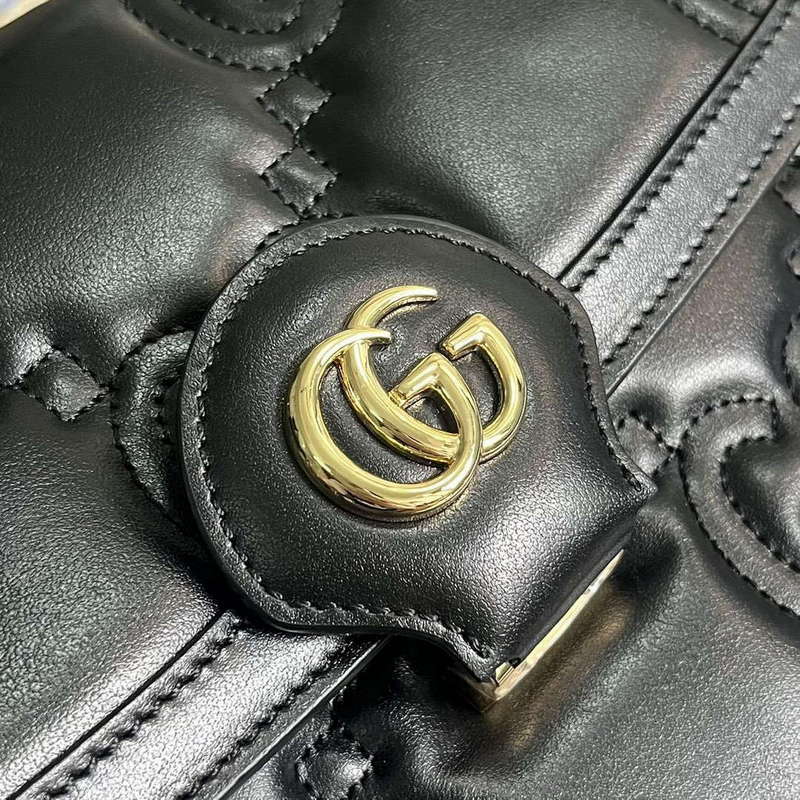 Gucci 736877 GG Matelass¨¦ Handbag Black