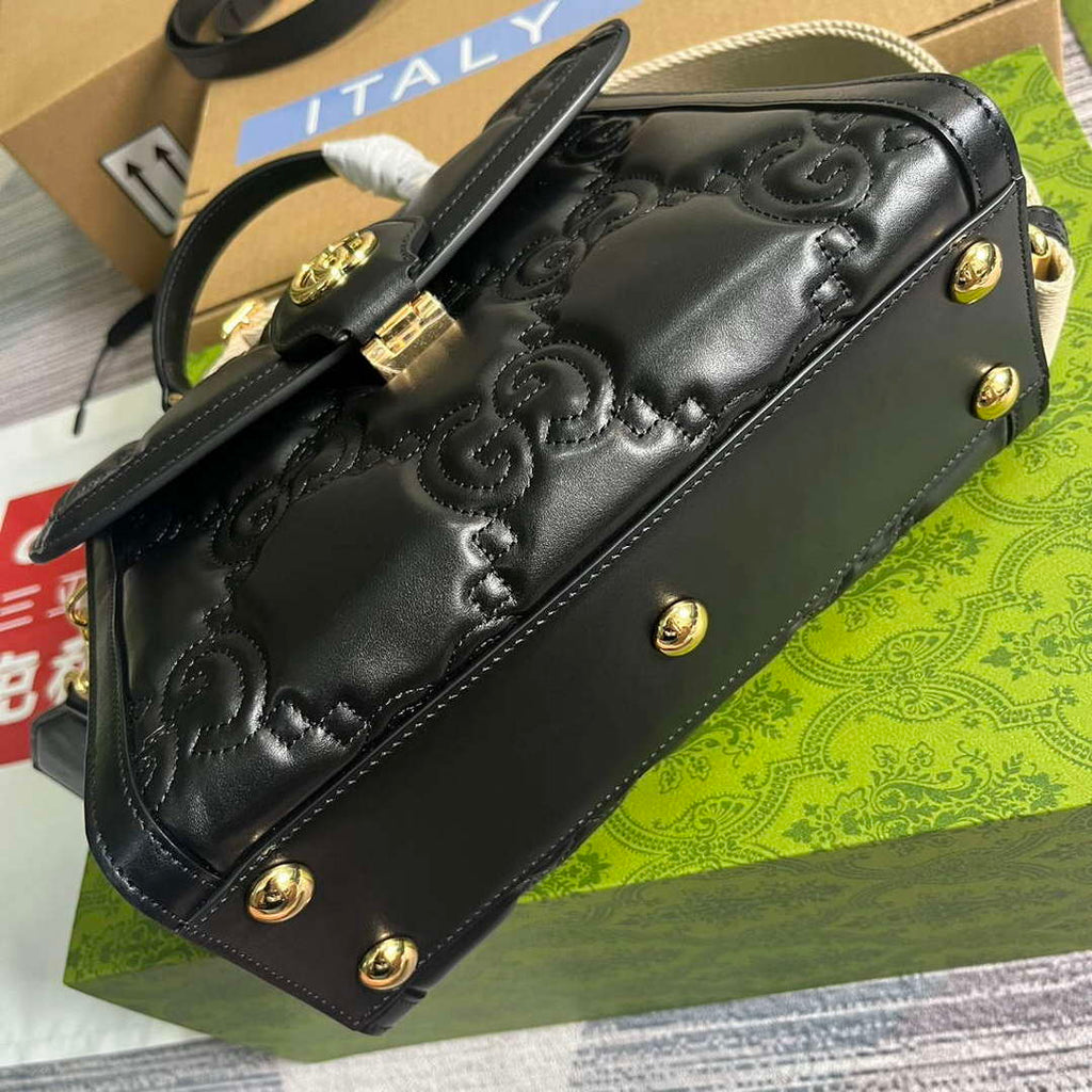 Gucci 736877 GG Matelass¨¦ Handbag Black