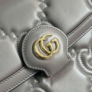 Gucci 736877 GG Matelass¨¦ Handbag Grey - Default Title - View 5