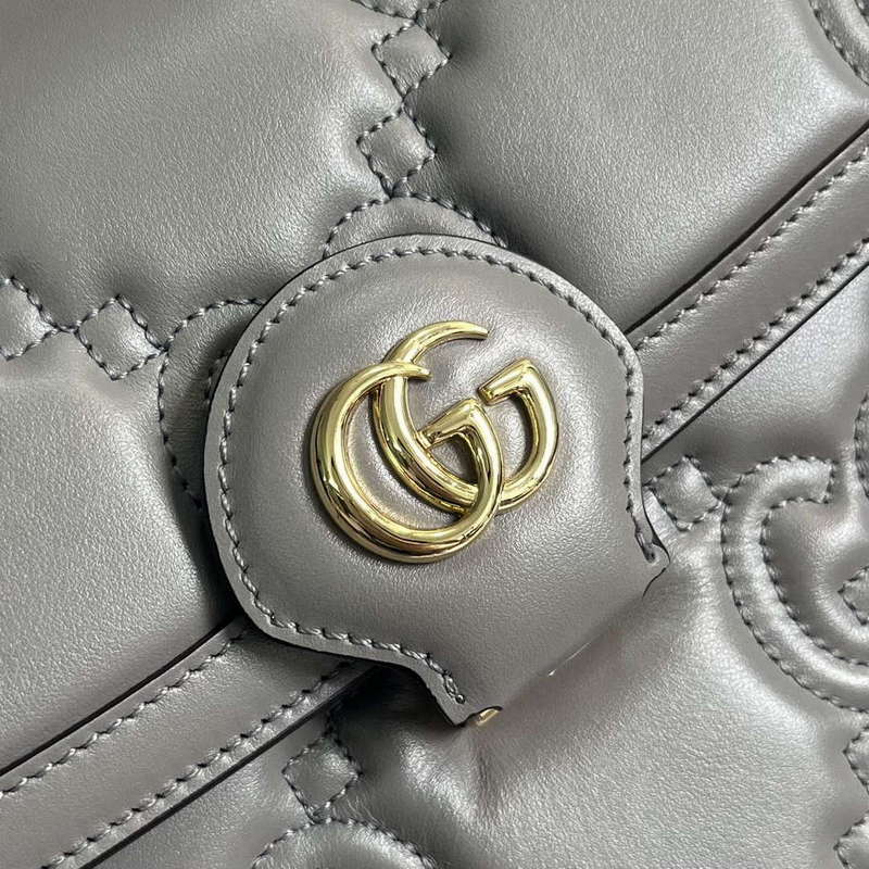 Gucci 736877 GG Matelass¨¦ Handbag Grey