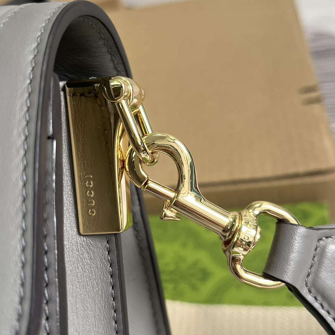 Gucci 736877 GG Matelass¨¦ Handbag Grey